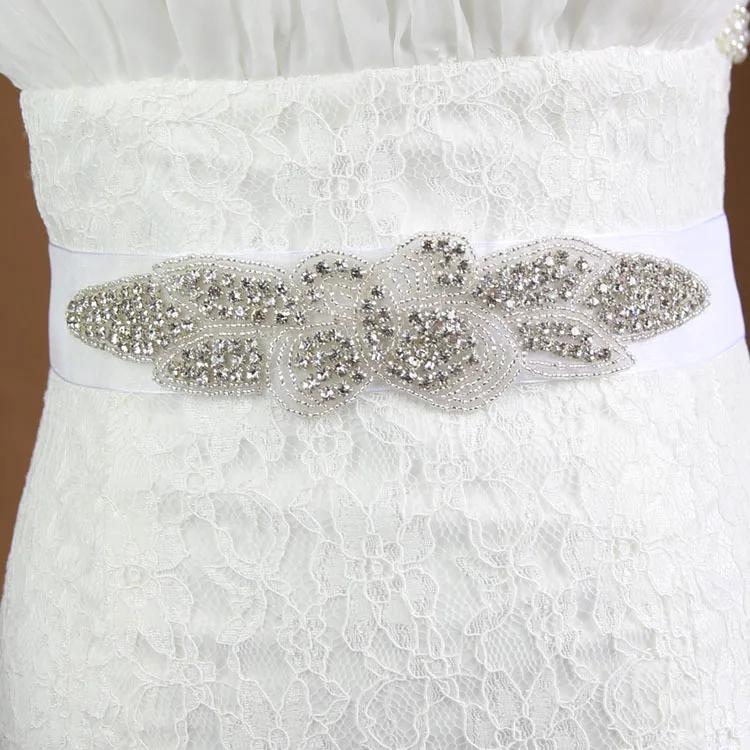 Wholesale Sew on Bling Stone Rhinestone Applique Trim For Wedding Dress