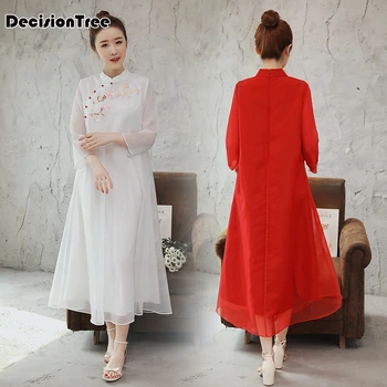 

2020 royal evening dress chinese dresses traditional embroidery cheongsam fishtail sequin wedding qipao long robe