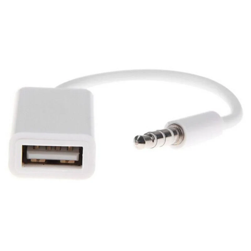 

CARPRIE 2018 Top Sale ! ! ! Aux Stereo 3.5MM 3.5mm Male AUX Audio Plug Jack To USB 2.0 Female Converter Cable Cord Car MP3
