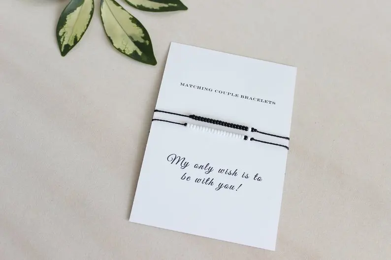 G.YCX White Black Charm Miyuki Couple Bracelet Set Custom His and Her Morse Code Bracelets Femme Anniversary Wedding Party Gifts G.YCX White Black Charm Miyuki Couple Bracelet Set Custom His and Her Morse Code Bracelets Femme Anniversary Wedding Party Gifts