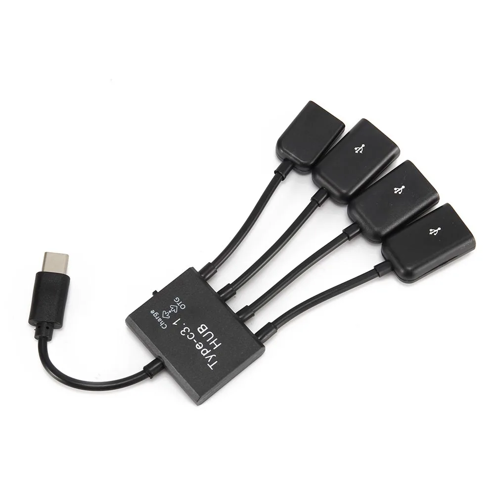 

HOT 4 in 1 Multiple Type C to USB 2.0 Adapter OTG Cable Data Converter Adapter for Mouse keyboard Drop shipping