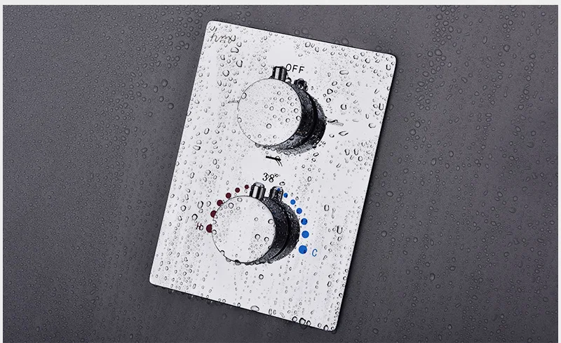 Ceiling Dart Concealed Embedded Wall Multi-Function Thermostatic Shower Shower Set with Lifting Rod Ceiling Spray Shower (4)