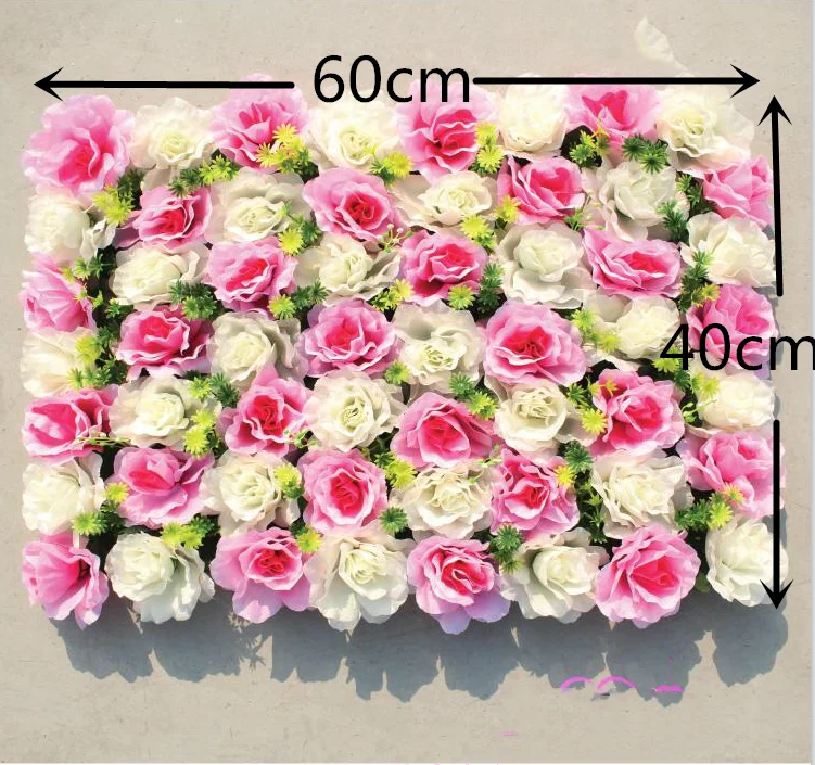 40x60 см Шелковая роза искусственная Цветочная стена искусственный цветок для свадьбы шёлковые цветы для украшения стены декорации фон - Цвет: E