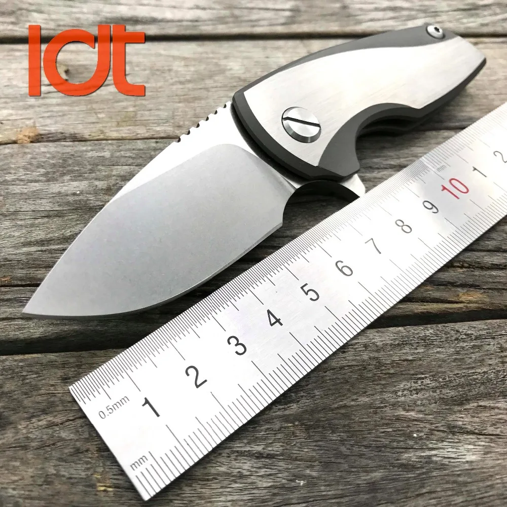 Comprar LDT Malyshev Gnome cuchillo plegable D2 hoja de titanio de Camping al aire libre supervivencia cuchillos cuchillo táctico bolsillo Mini herramientas EDC