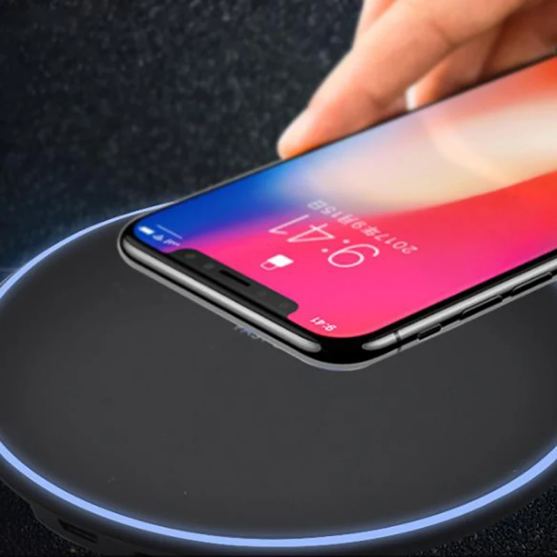 5 W 10 W شاحن سريع سرعة اللاسلكية شاحن سامسونج USB تشى الهاتف المحمول شحن الوسادة ل فون XS ماكس XR X 8 زائد للقرص