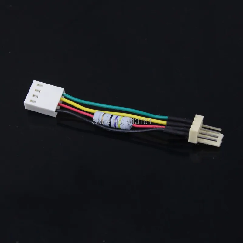

10Pcs Fan Speed Reduce 4 Pin Power Resistor Cable Adapter for Computer PC Case