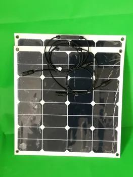 

2PCS 50w Flexible solar panel 12V solar system battery charger; solar cell 50w for RV/marine/boat