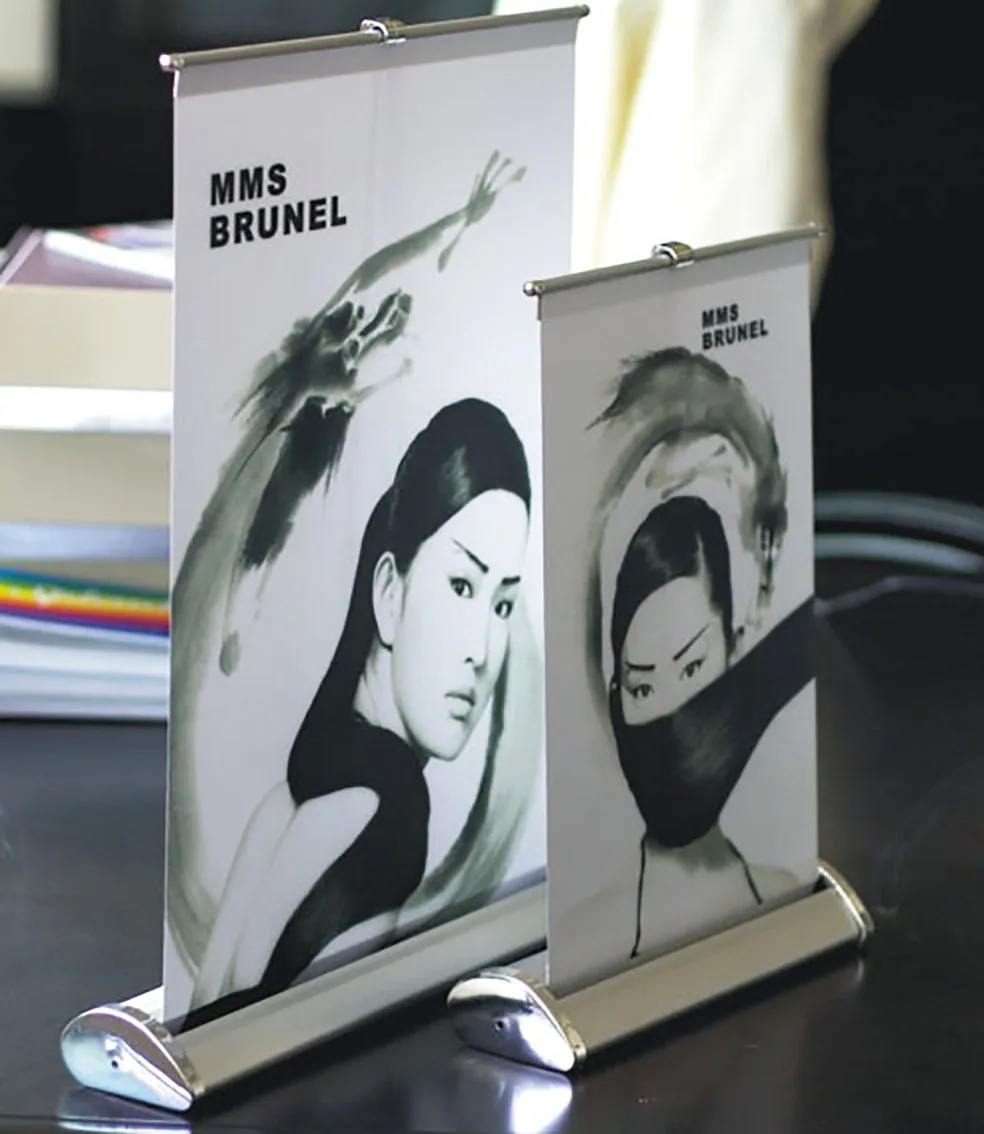 High Quality Roll up Banner for desktop (A4 size), Small Pull up banner