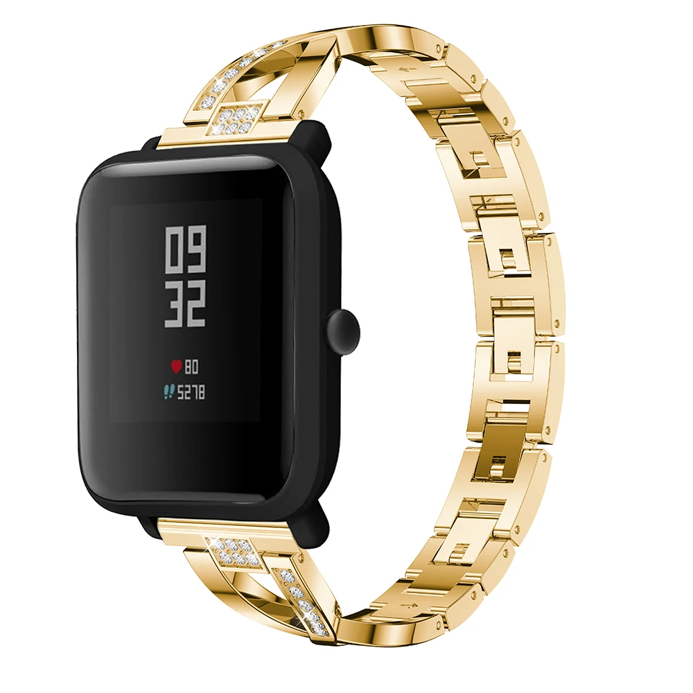 Ремешок из нержавеющей стали для Xiaomi Huami Amazfit Bip Lite Youth/GTR 42 мм/GTS|Смарт-аксессуары| |