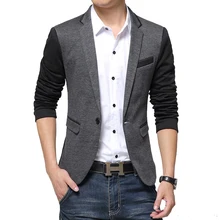 Горячая Высокое качество Осень Новая мода хлопок тонкий плюс размер 4Xl 5XL 6Xl корейский стиль костюм мужской пиджак блейзер для мужчин