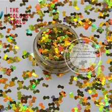 TCA200 Блестки для ногтей золотого цвета в форме галстука 5 мм размер палитра блесток для дизайна ногтей и DIY принадлежности