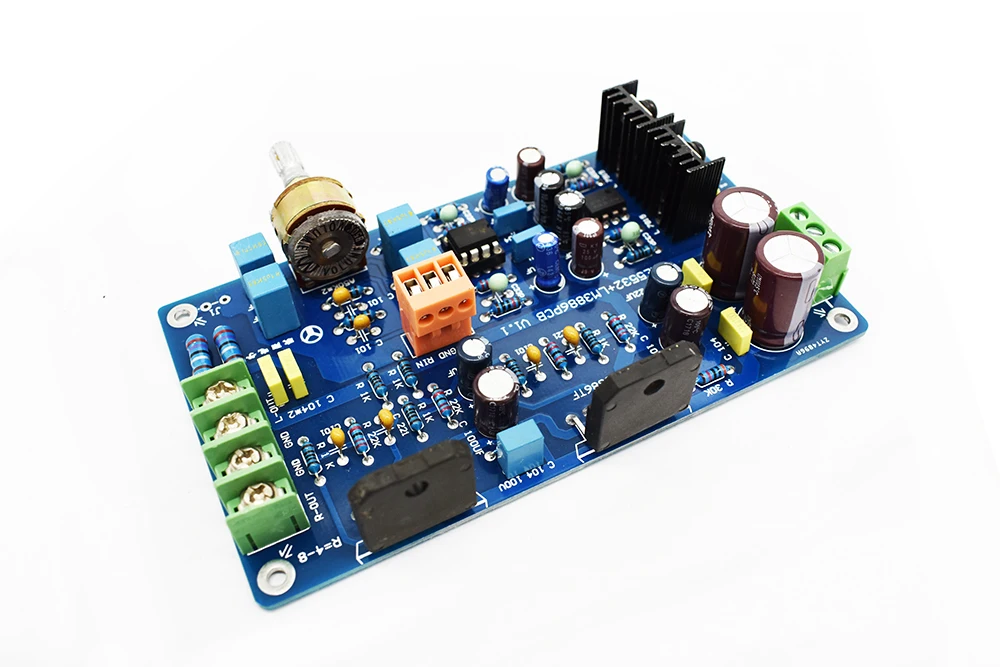 LM3886 аудио HIFI усилитель доска 68 Вт с сервопредусилителем NE5532 Op Amp DC 18-25 в T0347