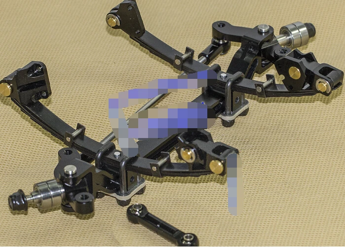 Tamiya tractor front axle assembly simulation version the front axle