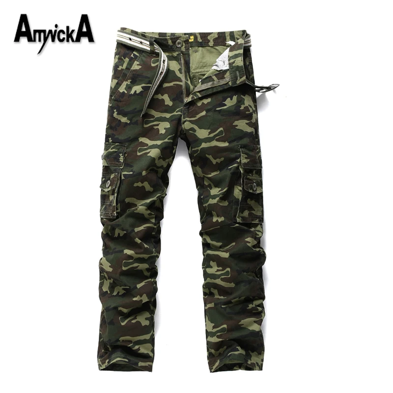 ФОТО AmynickA Camouflage Pants Mens Militar Tactical Cargo Pants Outdoor Military Pants Army Sport Pants Men Hiking Hunting 