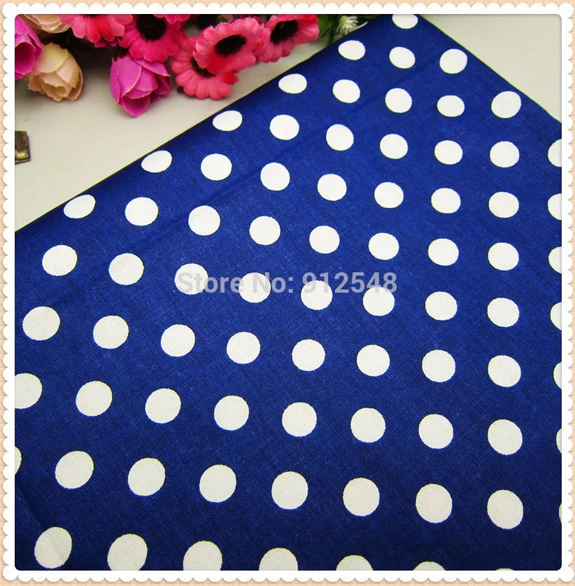 

MB8764, 50cm*150cm Polka Dot Series cotton fabric, diy handmade patchwork cotton fabric home textile Free shipping