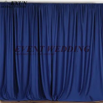 

2pcs 1.4x2.3m Panel Polyester Wedding Backdrop Curtain Stage Background Event Party Backdrops Decoration