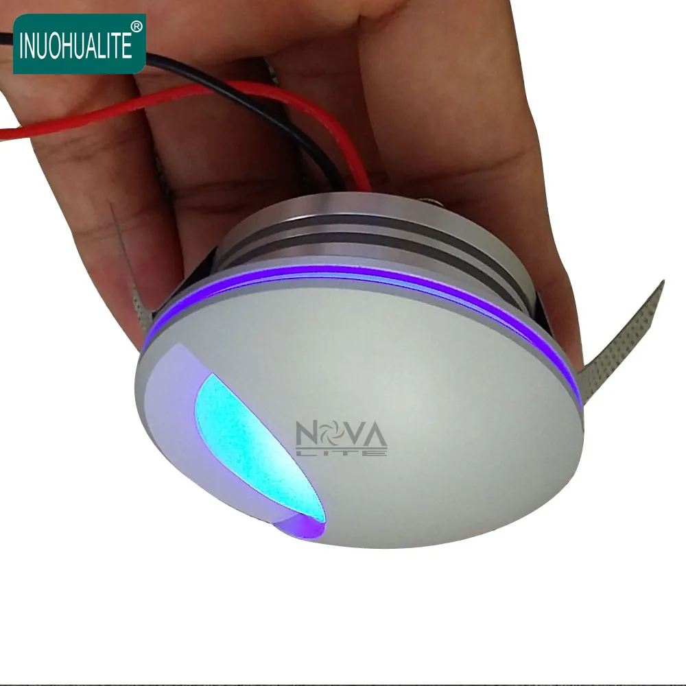 

AC100V to AC240V 1W One driver 6 Lighting Parellel Connection Easy Wiring Recessed Wall Lamp LED