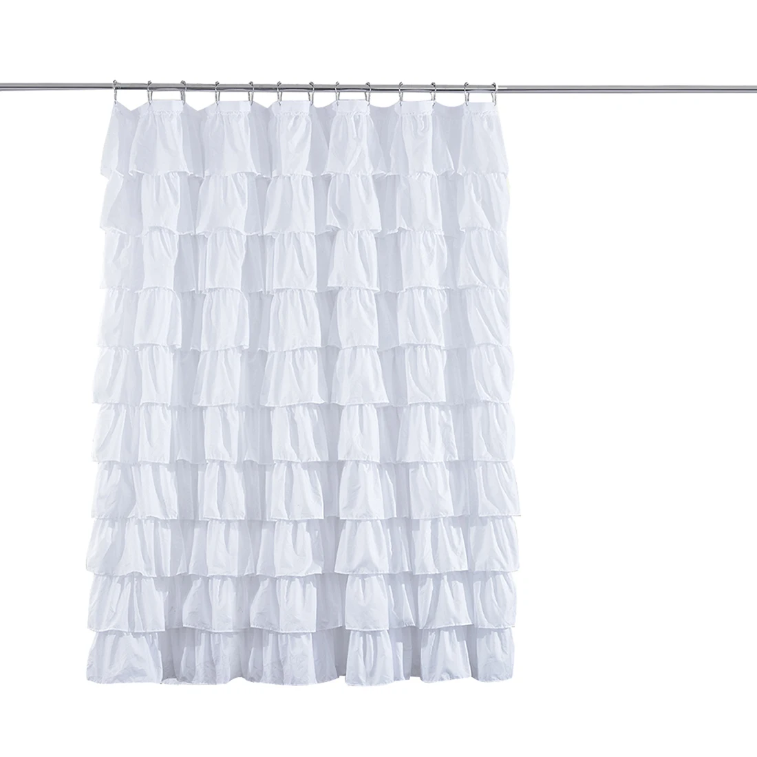 Очаровательное платье форма ванная душевая занавеска полиэстер водостойкая душевая занавеска С крючком белый цвет 1800x1800 мм