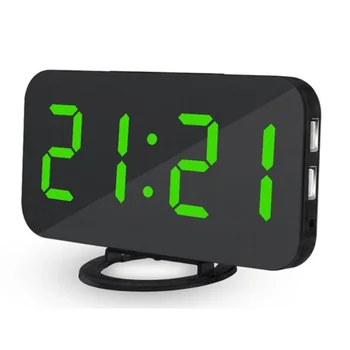 

Large Number Display Alarm Clock LED Voice Control Large Alarm Clock Electronic Snooze Backlinght Desktop Digital Table Clocks