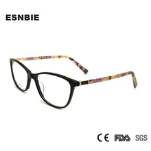 Ацетат Для женщин очки кадр Rhinestone оптически рамки кошачий глаз очки для дамы очки Для женщин модные оправы