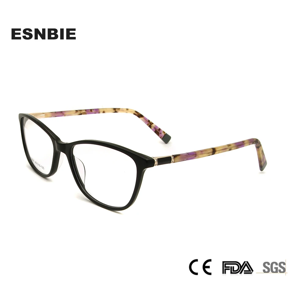 

Acetate Women Eyeglasses Frame Rhinestone Optical Frame Cat Eye Glasses For Ladies Glasses Women Fashionable Spectacle Frames