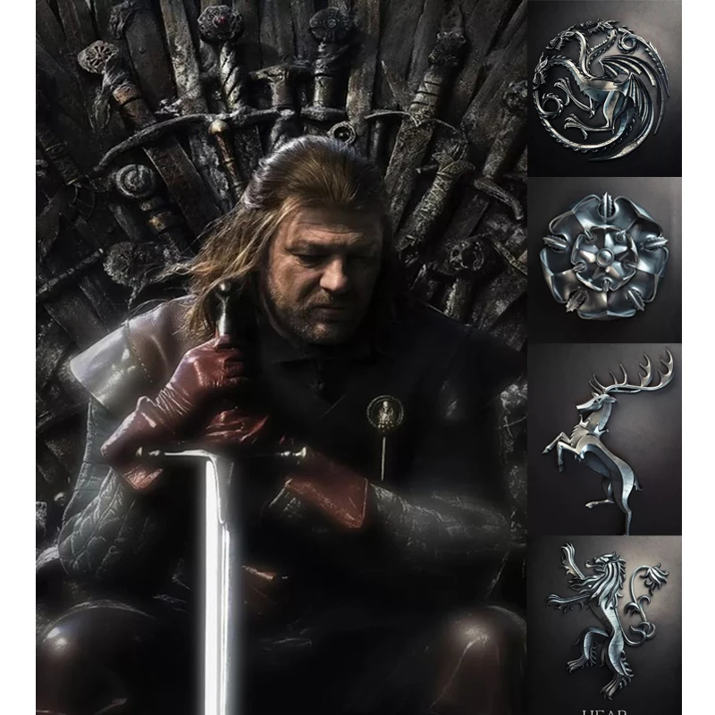 

Round Full Diamond Embroidery Game Of Thrones 5d Diy Diamond Painting Cross Stitch Kits Rhinestone Diamond Mosaic Needlework Pb6