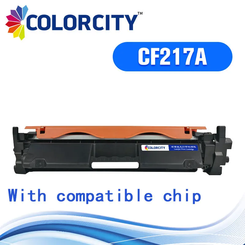 Картридж с тонером Colorcity чипом CF217A 217A 17A для принтера hp LaserJet Pro M102a M102w MFP M130a M130fn M130fw