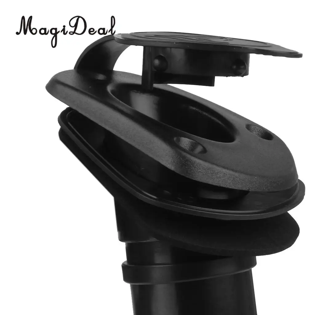 MagiDeal Durable 2 Pieces Nylon Flush Mount Kayak Boat Fishing Rod Holder with Cap Gasket for Rafting Flatable Boat Accessories