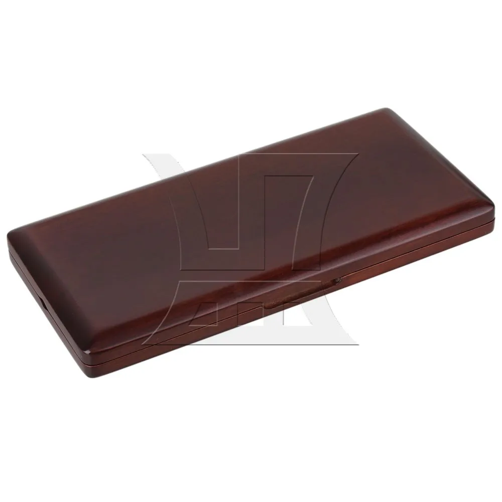 

Yibuy Maroon Hand Made Wood Wooden Oboe Reed Case for 20 Reeds Hold Protector with Soft Velvet