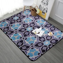 Винтажный цветочный прямоугольный ковер Палас для гостиной, спальни, Европейский напольный коврик, мягкий коврик, журнальный столик, детский игровой коврик