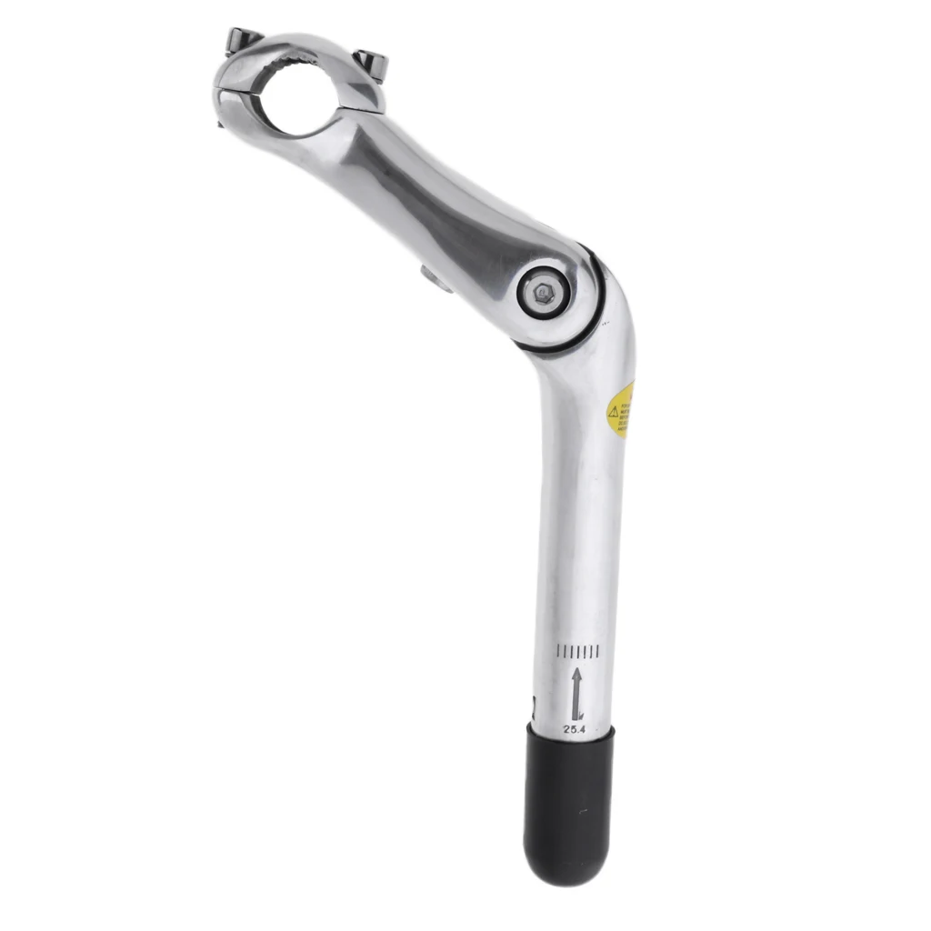 Adjustable 0-90 Degree Aluminum Alloy Bicycle Handlebar Stem Riser Adapter Extender Replacement for Road Mountain Bike MTB BMX