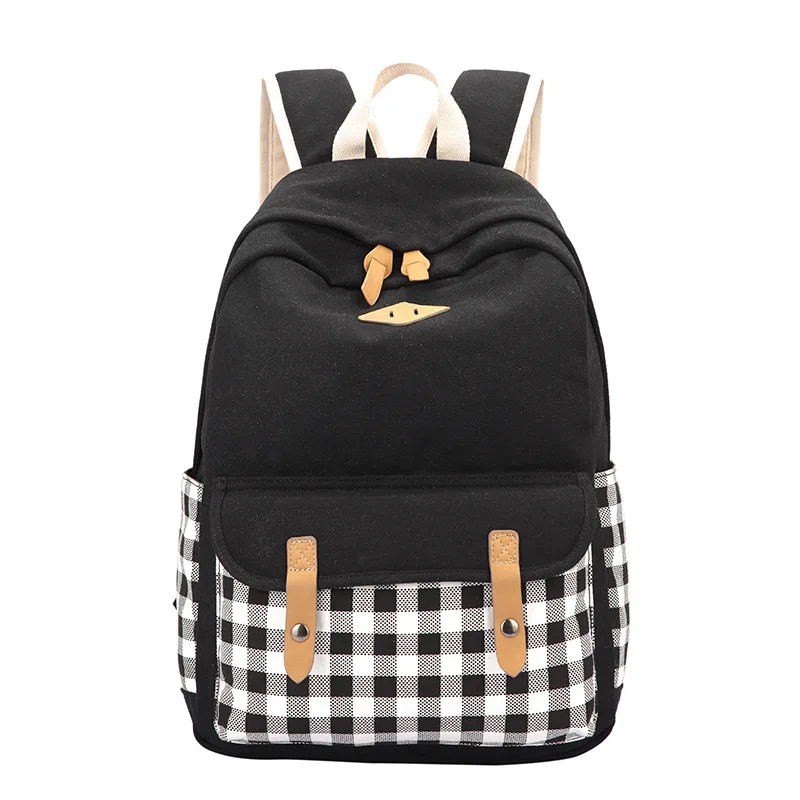 

Brand High Quality Canvas Bag Backpack School for Teenager Girl Laptop Printing Backpacks Women Casual Rucksack Mochila BB34