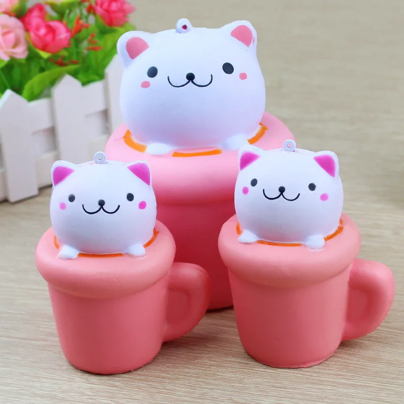  Zhenwei Squishy Toys Slow Rising Panda Cup Jumbo Squishi Squeeze Toy Squishes No Sound Decoration K - 32859608435
