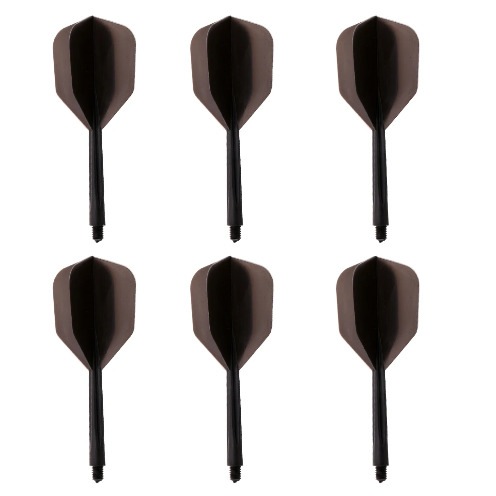 6 Pieces Transparent 2BA Thread Dart Shafts And Dart Flights Connection Entertainment Darts Tools Accessories