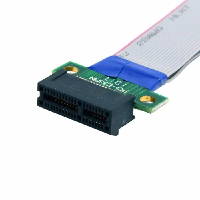PCI Expres X1 PCI E Riser Card Extender Extension Ribbon Flex Relocate Cable R20 5