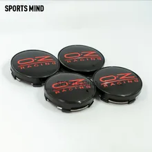 4PCS/lot 14 COLORS 60MM OZ Racing Car Wheel Center Hub Caps Car Emblem Badge Logo Wheel Center Cap label car styling accessories