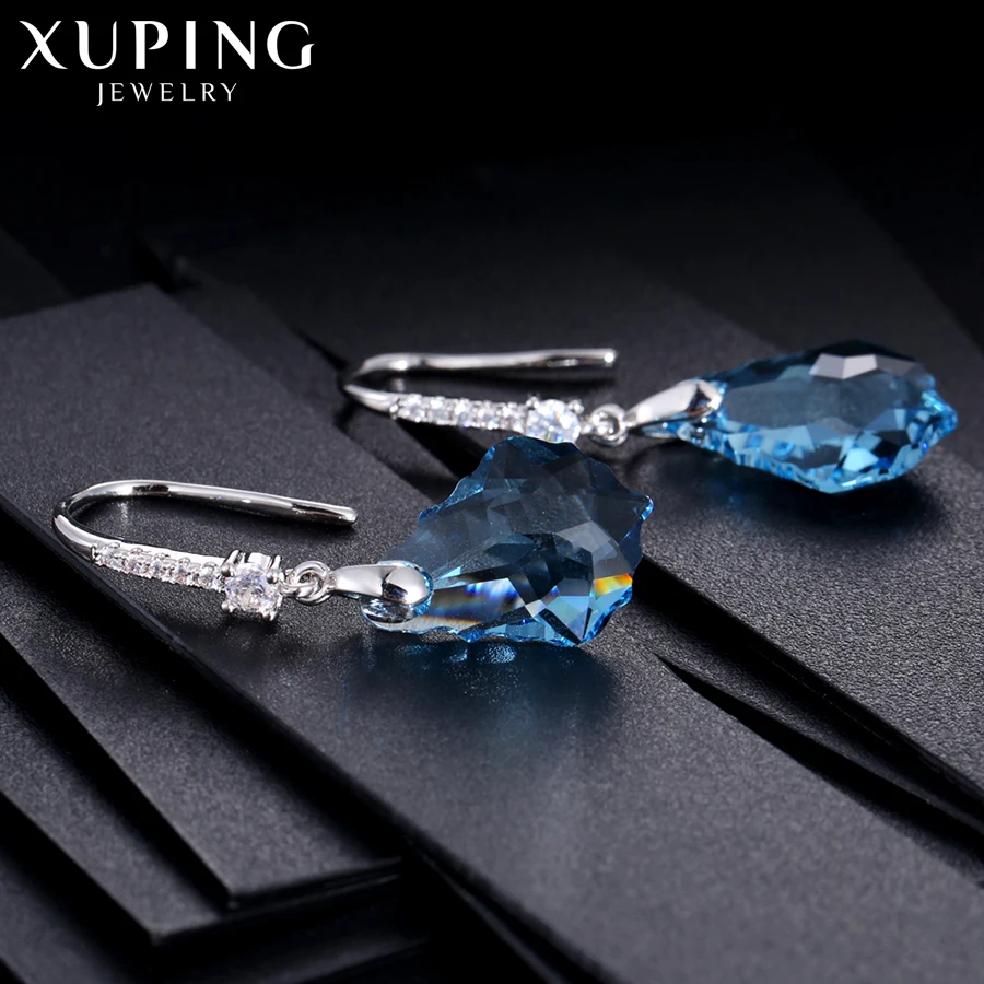 11,11 предложения Xuping, модные серьги, высокое качество, кристаллы от Swarovski, цветное покрытие, очаровательный дизайн для женщин, подарок M23-92538