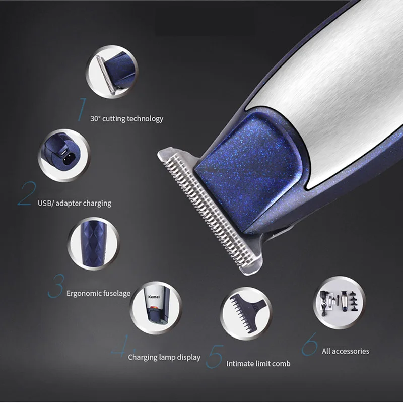 

Kemei KM - 5021 3 in 1 professional hair clipper Rechargeable Hair Trimmers Clipper Styling Machine For Trimming dropshipping