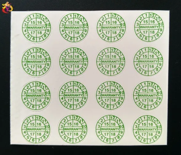 Etiqueta de Selagem Centímetros de Diâmetro se o Selo Lote Garantia Adesivo Vazio Quebrado Etiqueta Frágil 1 Verde 1000 Pçs - 4 High Quality Material escolar e de escritório