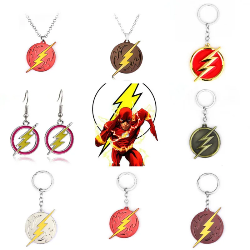 

DC Anime Flash Symbol Key Buckle Toy Figures Model Action Collection Brinquedos Para As Crian Children PresentesAlloyFabrication