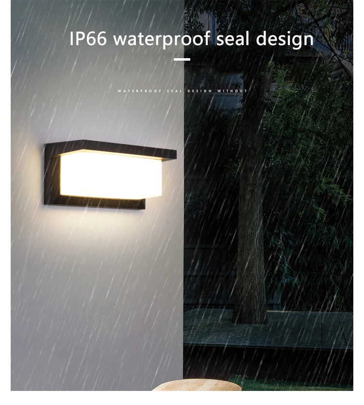 Conduziu a Luz de Parede à Prova Luzes do Alpendre Conduziu a Lâmpada Jardim ao ar Pçs ao ar Livre Dwaterproof Água Moderno Parede Radar Sensor Movimento Pátio Luz 2 Ip66 20 luz de parede à prova dwaterproof água