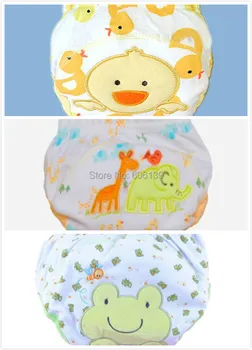 

Lovely Baby boys&girls waterproof training pants baby soft cartoon underwear 3pcs/lot free shipping