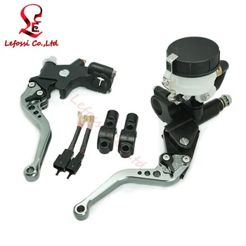 

Gray 7/8" Brake Clutch Master Cylinder With Reservoir Motorcycle Parts For Honda CBR600F/F2/F3/F4 1987-2006 CBR900RR 1993-1999