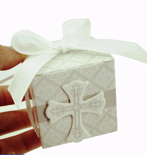 baptism favor cross candy box christening favor box baby shower favor