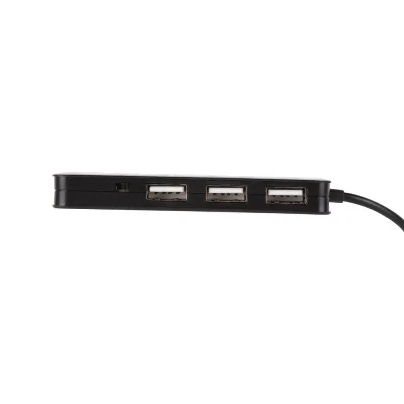 Многофункциональный usb-хаб+ энтернал стерео звуковая карта адаптер с 3 портами USB 2,0 2 микрофона Разъем 3,5 мм наушники аудио AUX