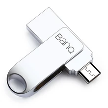 Banq T60 флэш-памяти с интерфейсом USB 64 ГБ металла OTG флешки высокое Скорость USB3.0 Memory Stick 32 ГБ Pen Drive реальная Ёмкость 16 ГБ USB U диск