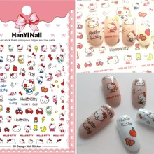 Мультфильм Тип! Лак для ногтей задний клей деколь декорации Дизайн Наклейка для ногтей Советы красоты