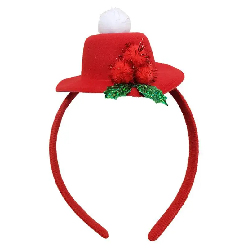 2pcs Top Hat Headband For Christmas Party Decoration Christmas Costume