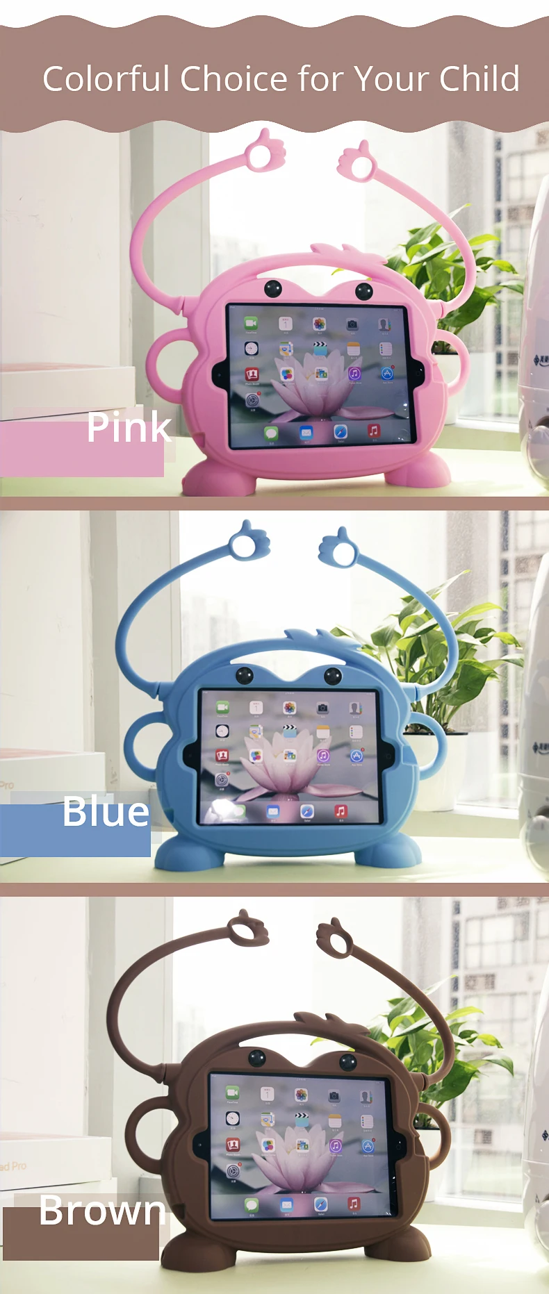 CHINFAI Детский дружественный силиконовый чехол для iPad Mini 1 2 3 4 5 7,9 противоударный нетоксичный чехол для iPad Air2 Pro 9,7''