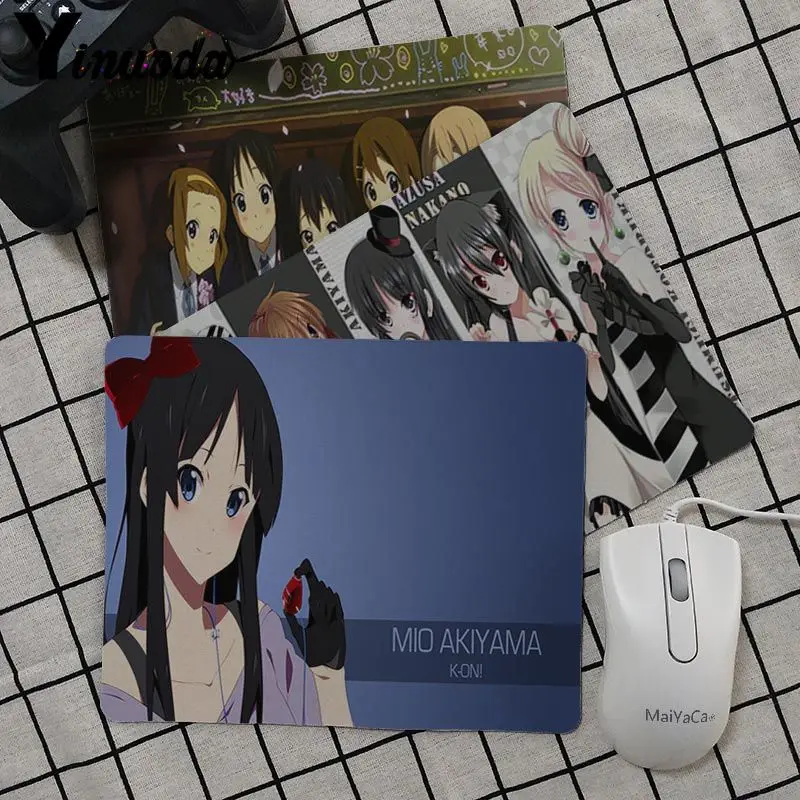 

Yinuoda New Arrivals K-On! Gamer Speed Mice Retail Small Rubber Mouse pad gamer Keyboard Mat Table mat anime mouse pads desk mat